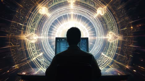 jugador en un mundo virtual