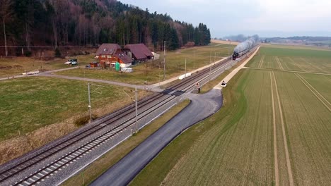 Dampfzug-Br01-Pacific-01-202-Vorbei-An-Münchenbuchsee-Bern-Schweiz