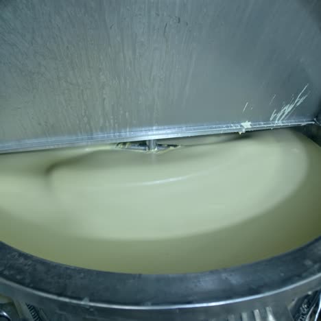 production of butter at dairy plant. butter production at dairy food industrial line