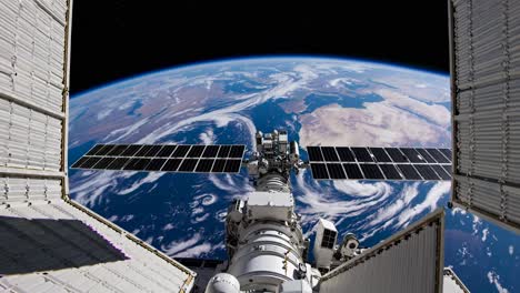 international space station view of earth from orbit