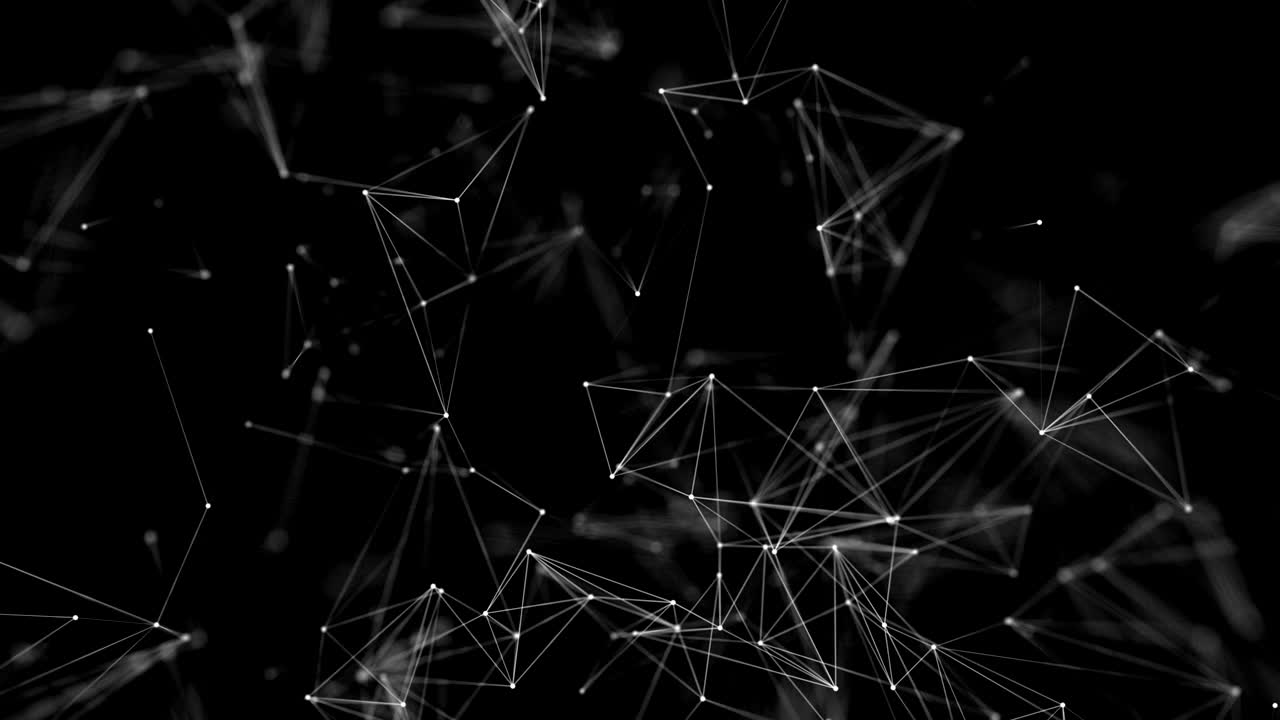 estructura de plexo abstracto de datos digitales, web y nodo. partículas y puntos de conexión.