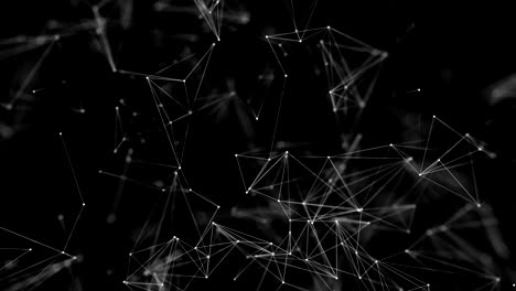 abstrakte plexusstruktur digitaler daten, web und knoten. partikel und punkte verbindung.