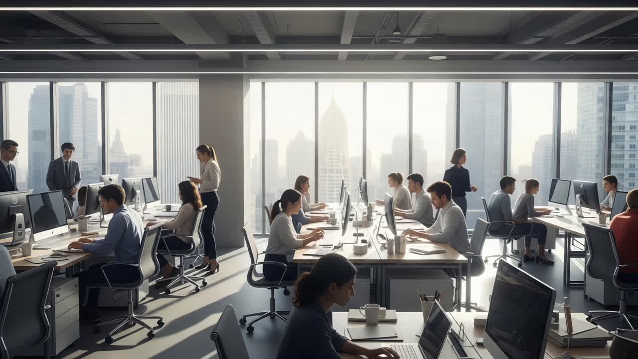 A Dynamic Office Setting Capturing Professionals Engaged in ...