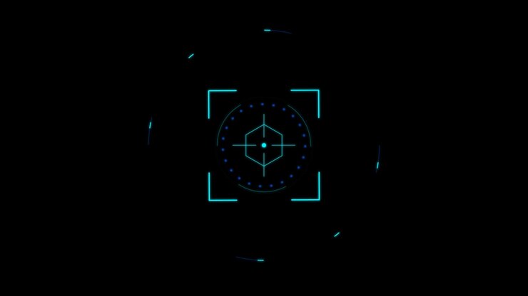 Futuristic Digital HUD Target Overlay Animation