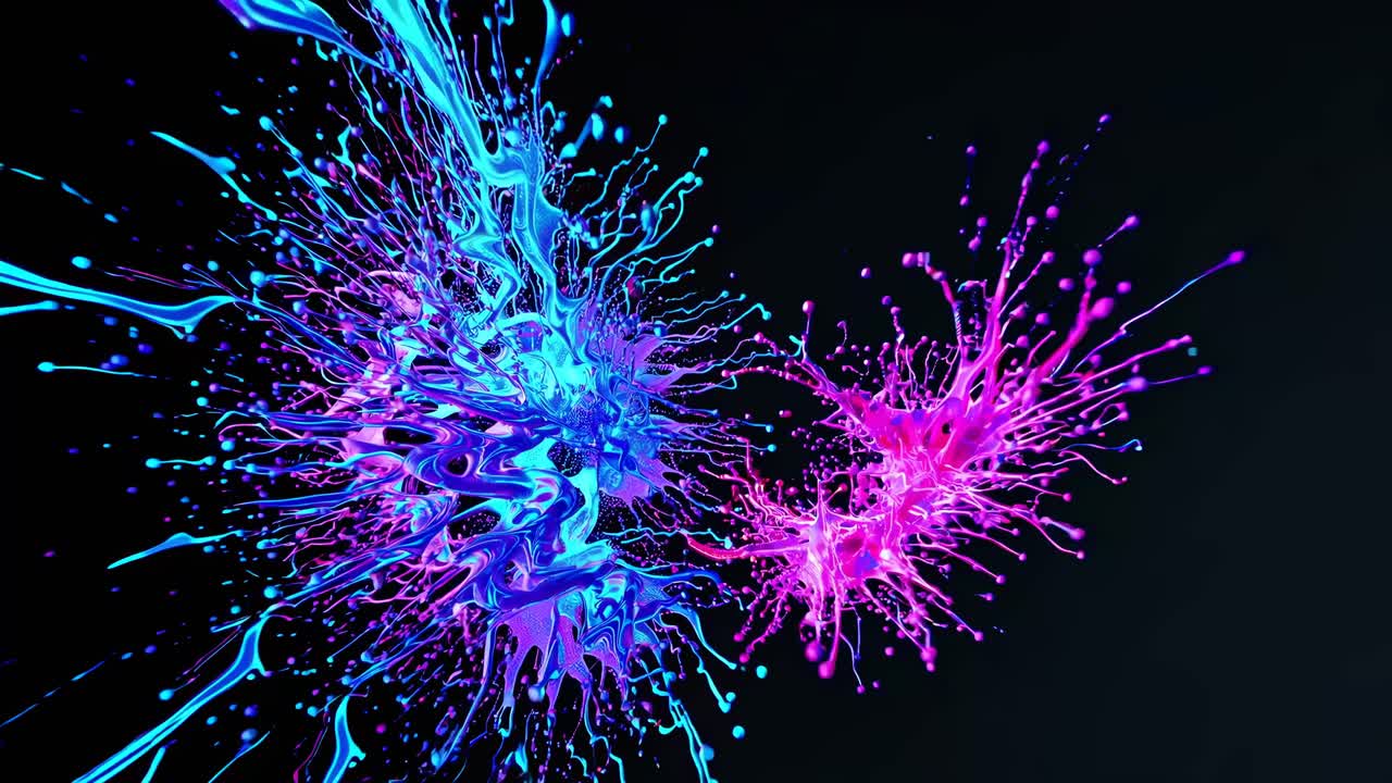 salpicaduras de pintura abstracta