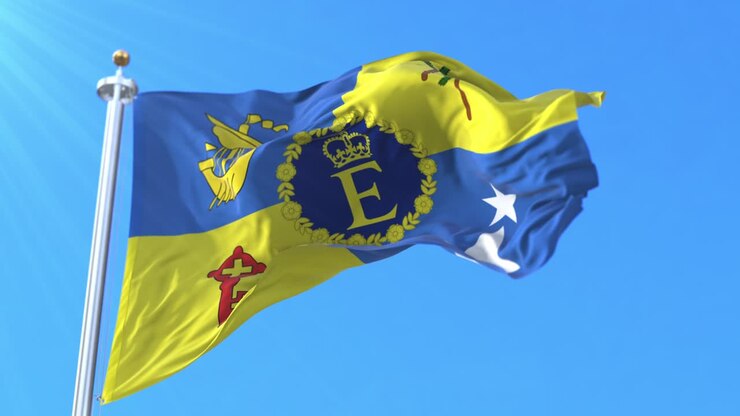 Stendardo di Elisabetta II, Regina di Mauritius. Loop