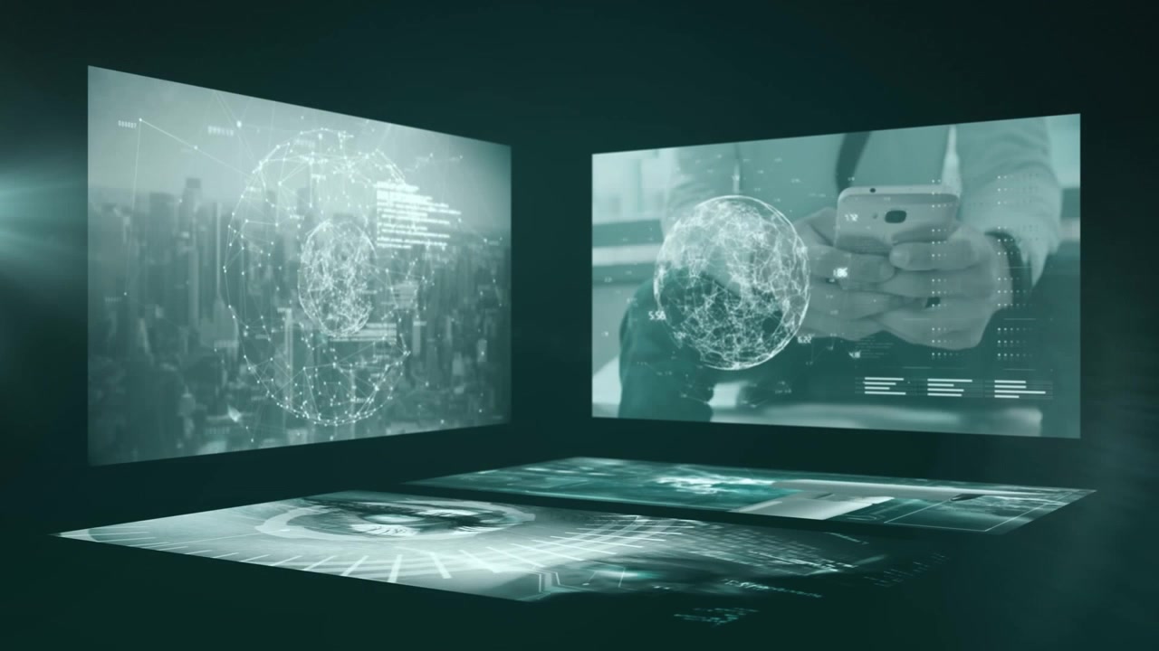 Animation of data processing over light spots