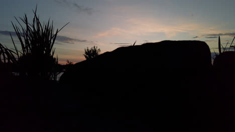 Sunset-at-lake-Balaton-with-slow-vertical-movement