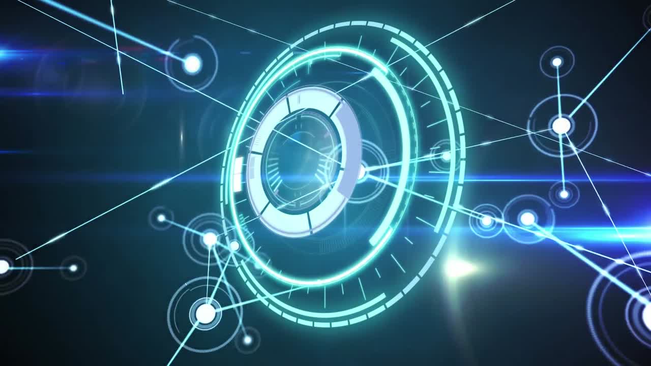 범위 스캐닝을 통한 연결 네트워크의 애니메이션