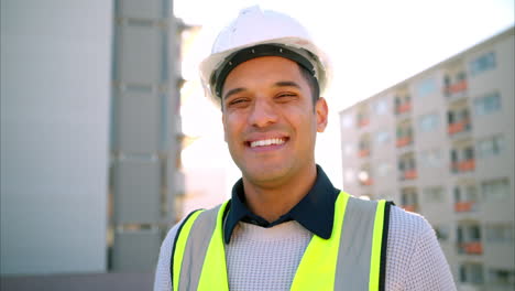 retrato de un trabajador de la construcción
