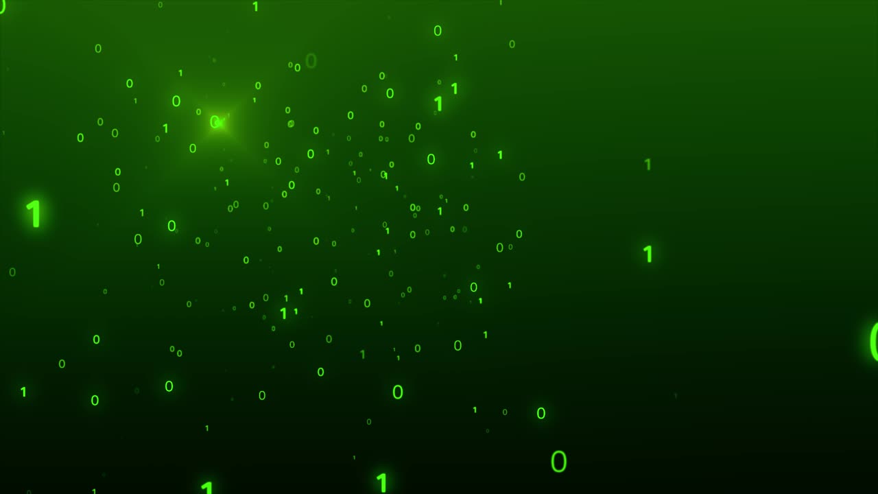 datos binarios digitales de escaneo de bucle de fondo de video de stock