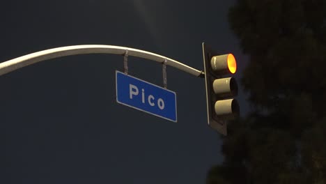 pico boulevard los angeles street sign