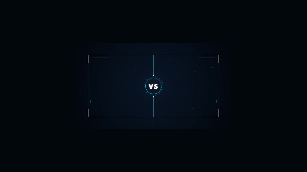 Versus Screen Graphic with Minimalist Tech UI Design