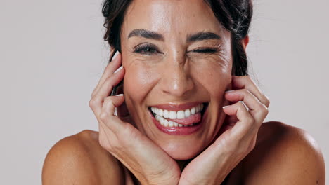 smiling mature woman portrait