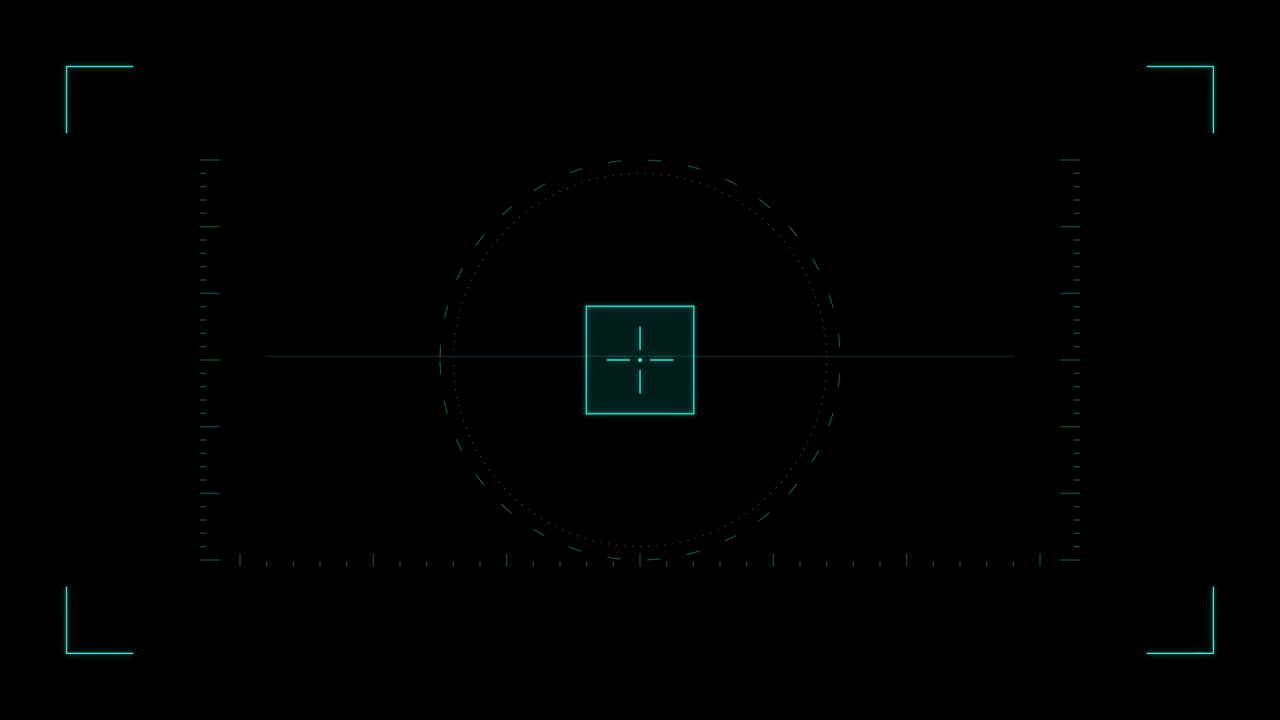 Digital HUD Interface With Scanning Target Reticle