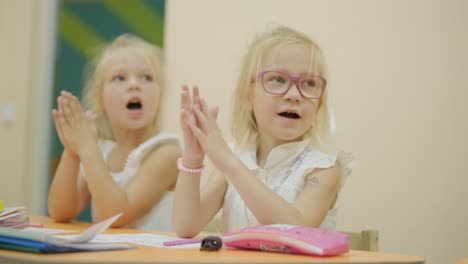 preschool preparation lesson at learning center