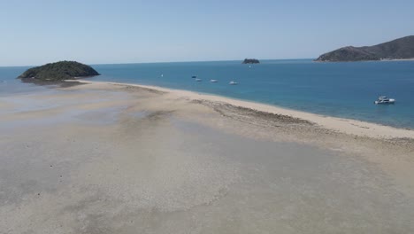 Langford-Island-Sand-Spit-At-Whitsunday-Islands-In-Gold-Coast,-QLD,-Australia