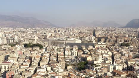 aerial view of a mediterranean city