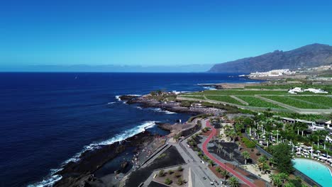 coast of tenerife island, natural pool in los gigantes canary islands