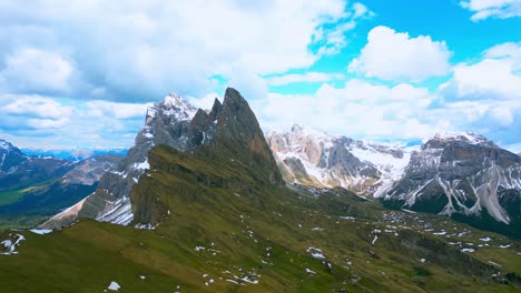 Embark-on-a-visual-journey-through-Secceda-Mountains,-Italy