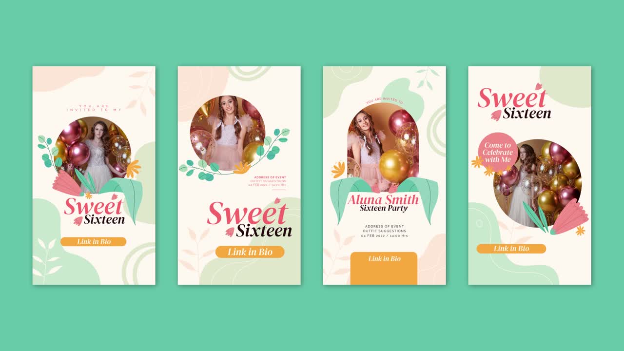 Sweet Sixteen Party Invitations