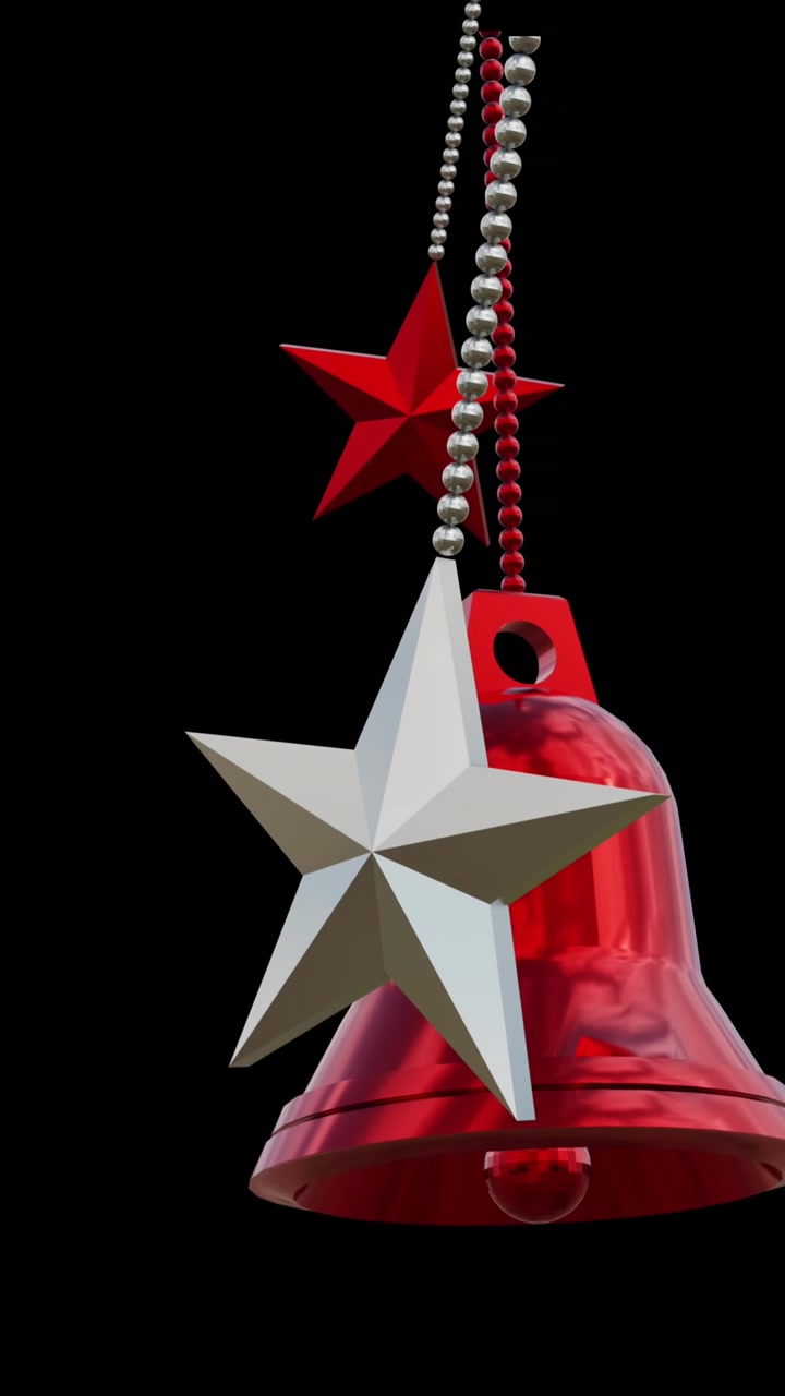 Animation of christmas baubles on black background