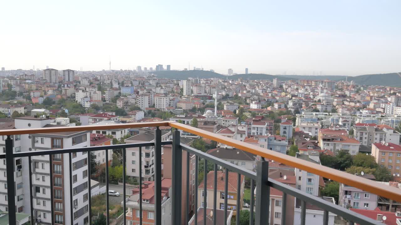 vista de la ciudad desde el balcón