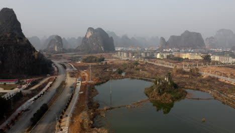 antena: construcción de la ciudad de yangshuo, infraestructura vial y desarrollo urbano