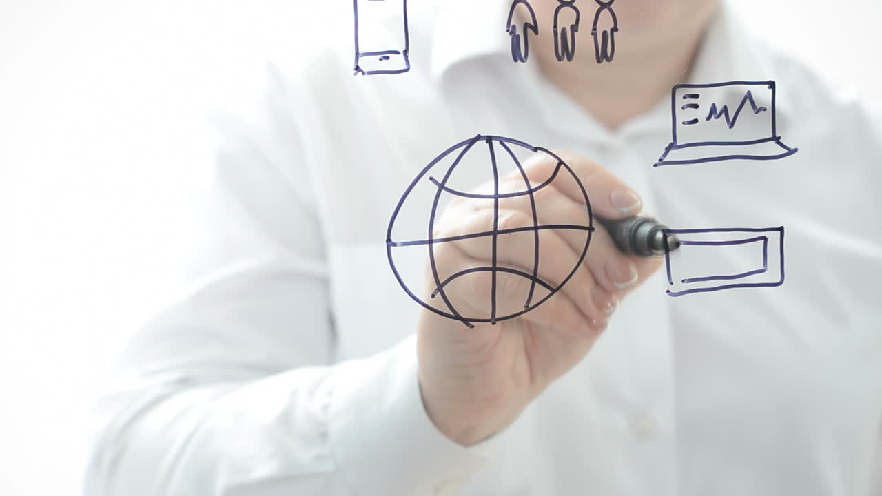 Globalización. Escribimos con un marcador