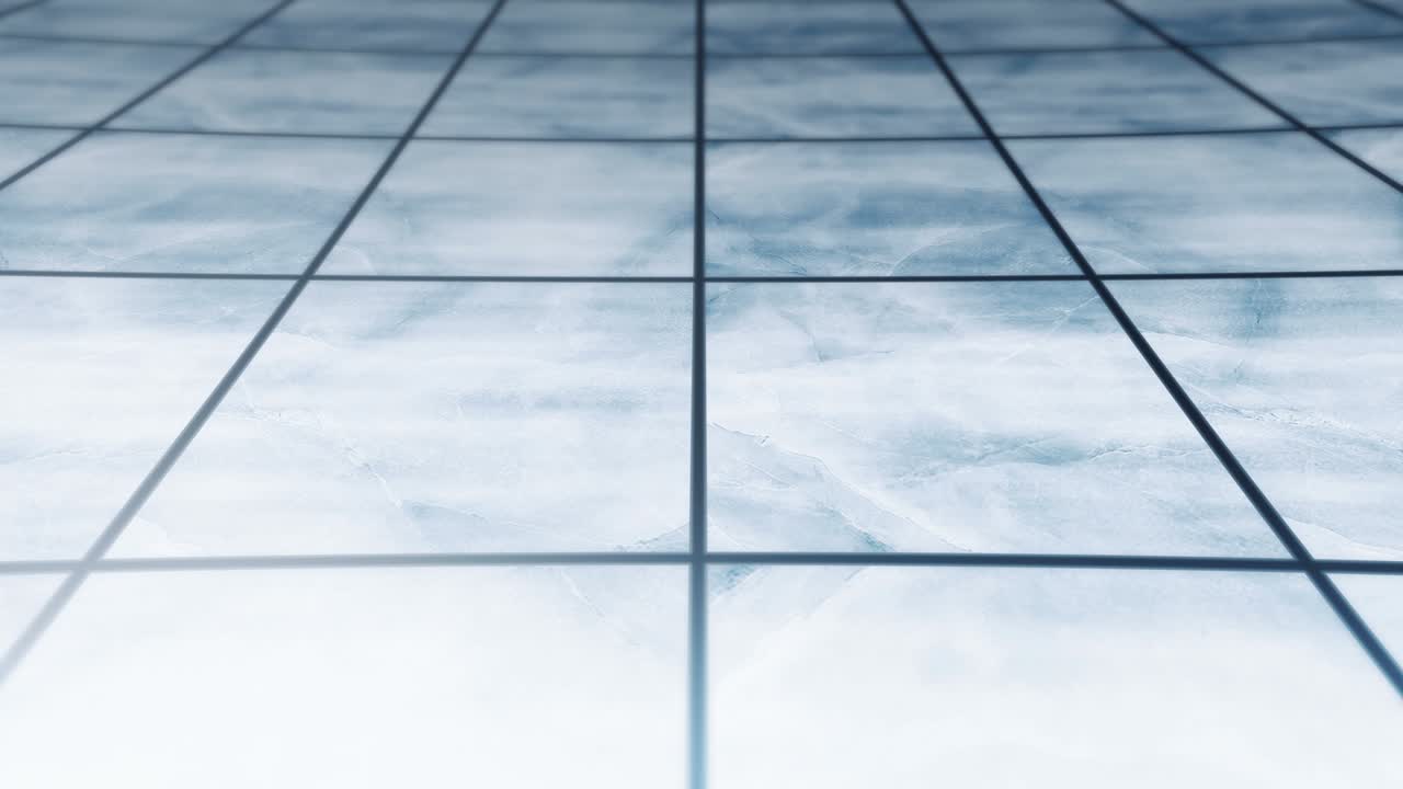 복사 공간과 함께 대리석 바닥에서 는 것, 달리고 는, 걸음걸이, 달리기 발의 클로즈업, 비즈니스 린지 컨셉, 루프 애니메이션