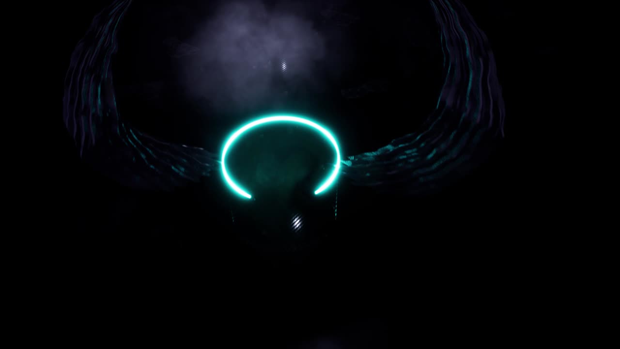 luz de neón, escena de paisaje extraterrestre. luz de neó en estilo de arte en línea sobre fondo negro. estandarte de luz retro de casino. líneas 3d de fondo. fondo futurista abstracto. ilustración de renderizado 3d. 4k