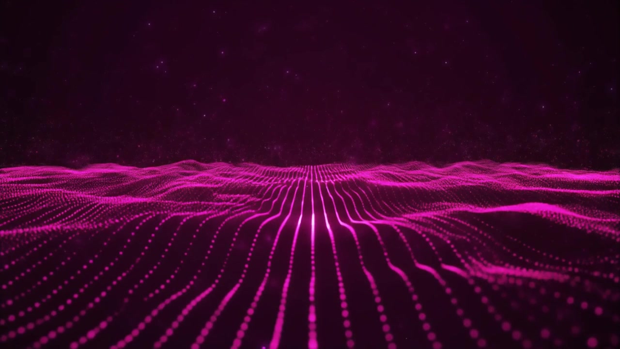 Abstract Pink Digital Wave Particle Background
