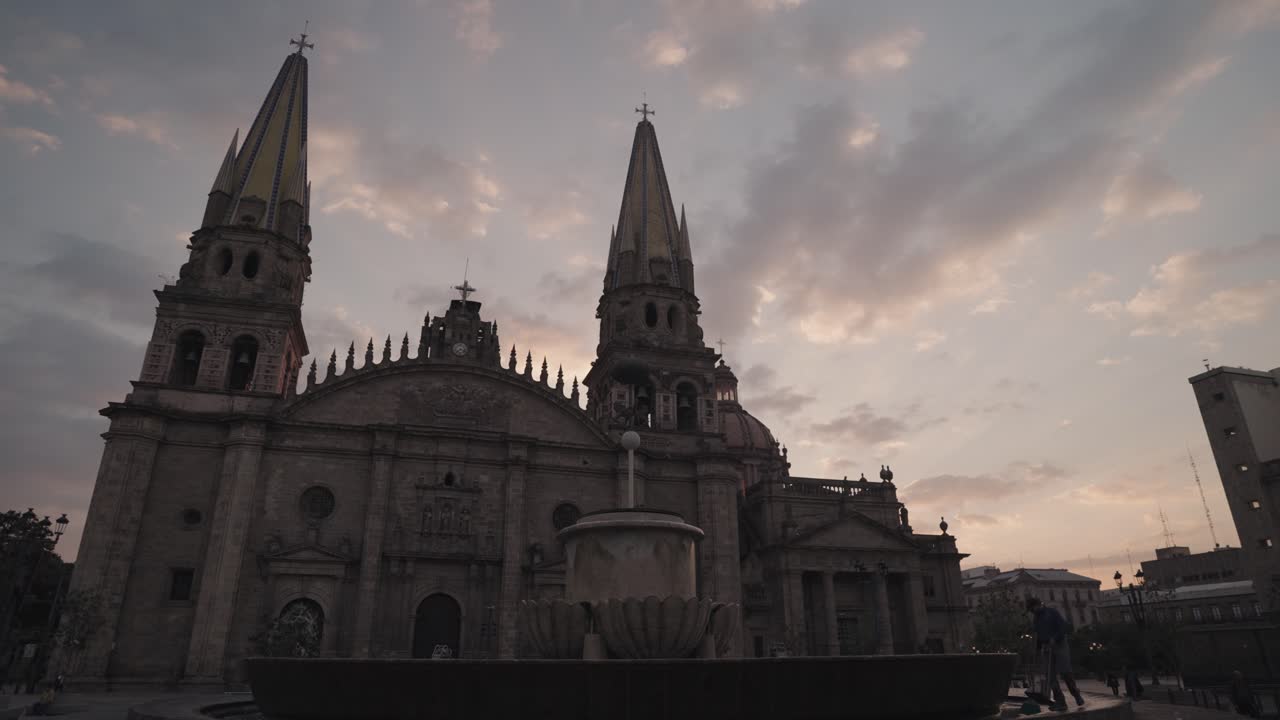 Guadalajara Cathedral at Sunset