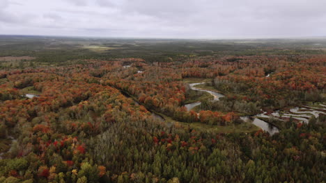 Imágenes-De-Drones-Río-Salvaje-En-Otoño