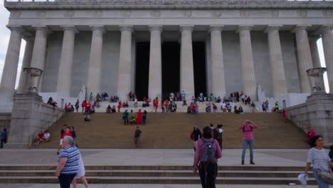 great column views from the lincoln memorial in washington dc.