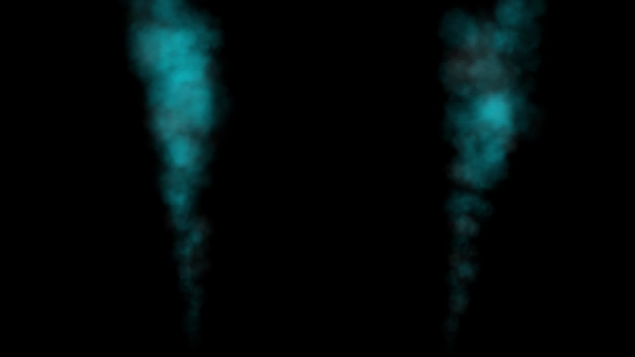 las partículas de color que soplan el humo animación gráficos de movimiento