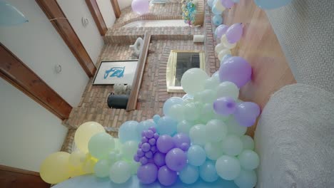 photo zone for baby shower party