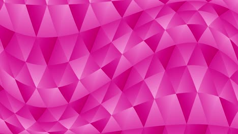 triangle pattern of geometric shapes. abstract polygonal loop animation. colorful gradient background.