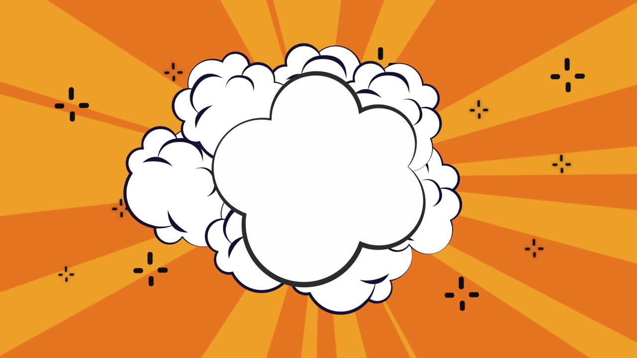 estilo de libro de cómics discurso ilustración de burbuja