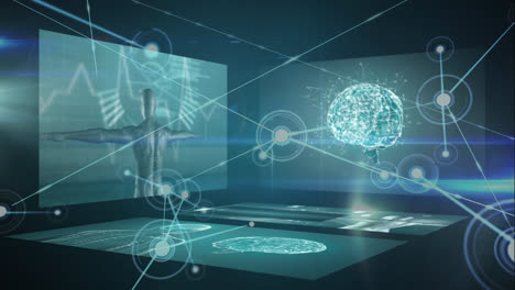 Animation-of-network-of-connections-over-data-processing