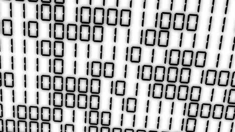 digital numbers binary random numbers 7 segments background motion graphics