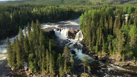 ristafallet waterfall in the western part of jamtland is listed as one of the most beautiful waterfalls in sweden.