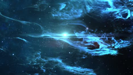 la superficie de las nubes nebulosas flotando en el espacio 4k