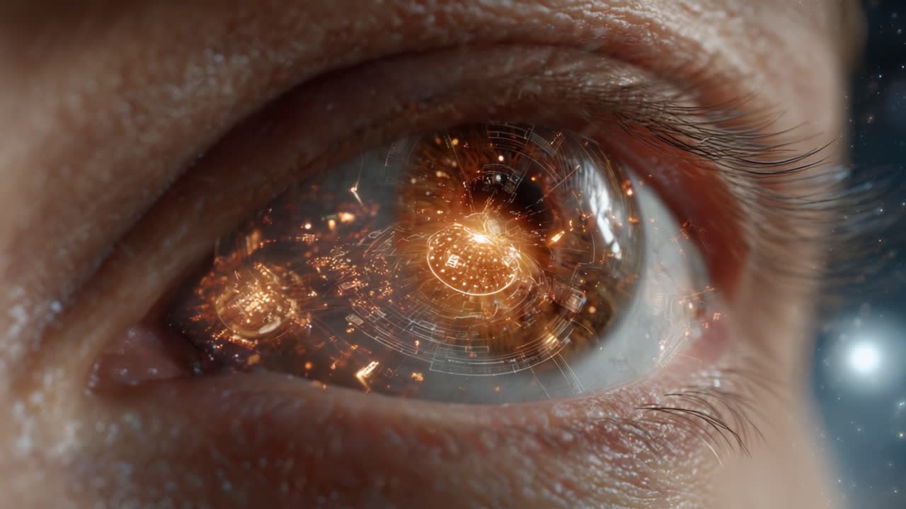 A Captivating Glimpse into the Cosmos: The Eye's Reflection of a Dazzling World of Stars, Galaxies, and Cosmic Wonders That Ignite the Imagination