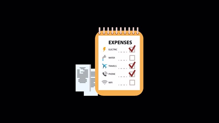 Animated Checklist for Tracking and Managing Monthly Expenses