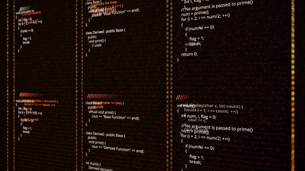 Computer Code Display