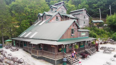 4K-Drone-Video-of-Emerald-Village-near-Little-Switzerland,-NC-on-Summer-Day-2