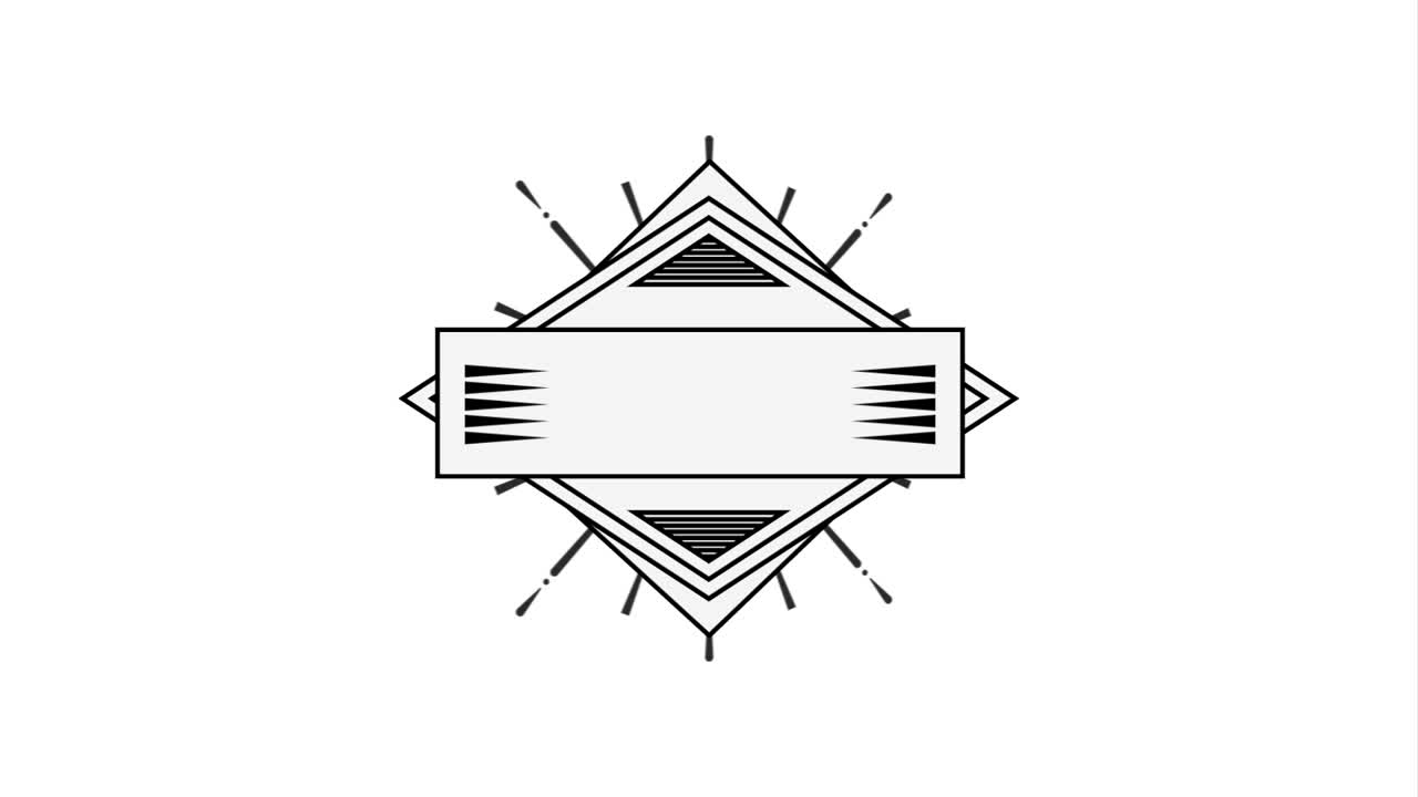 선으로 된 봉인 아이콘 디자인