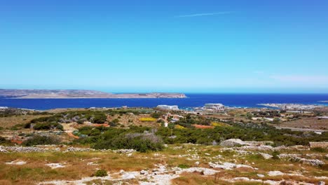 video from malta, mellieha to comino and gozo direction on a sunny day