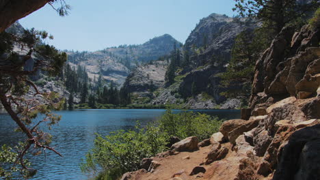 beautiful view of eagle lake in lake tahoe, ca